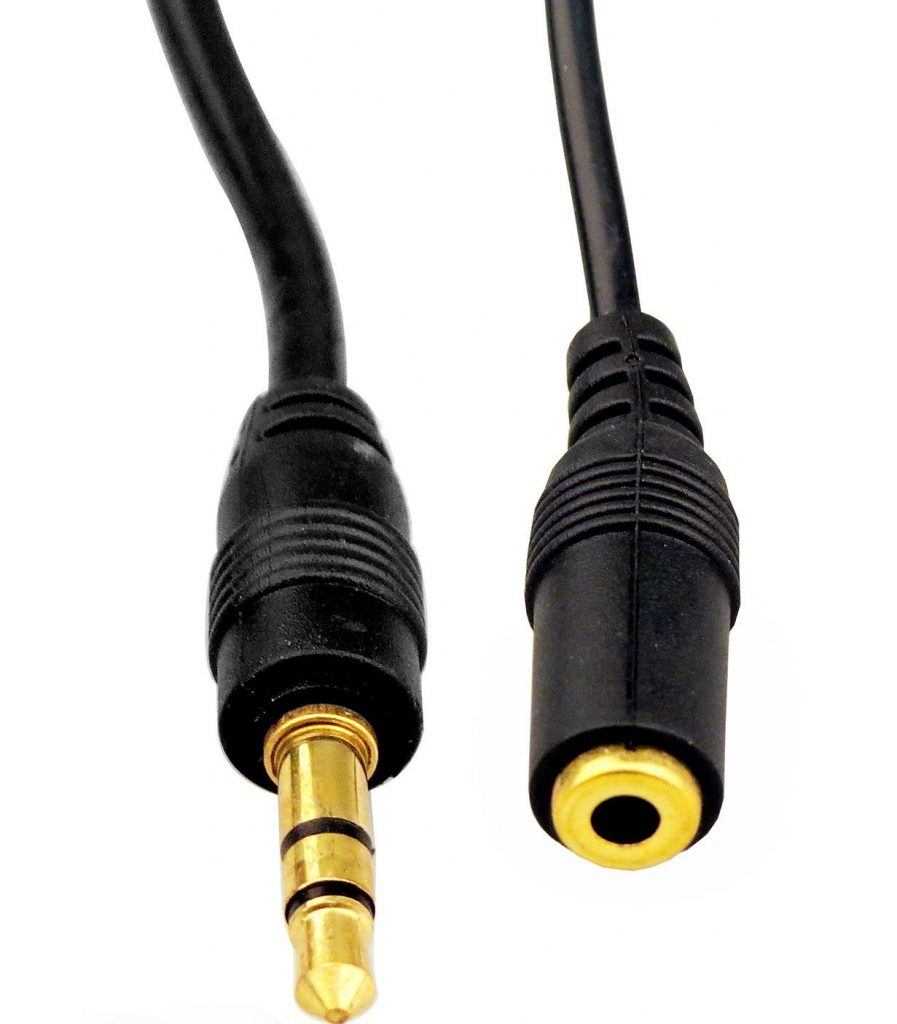 3.5mm STEREO HEADPHONE JACK EXTENSION CABLE 1M GOLD CabledUp® The